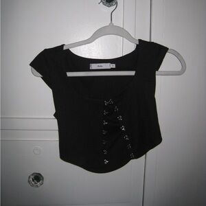 Adika size small black crop top